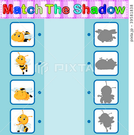 Find the correct shadow of the bee Find the correct shadow of the bee 39581838