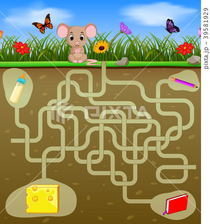 Help the mouse to find the cheese! 39581929