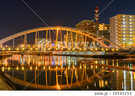 紫川夜景【北九州市小倉北区】 紫川夜景【北九州市小倉北区】 39583253