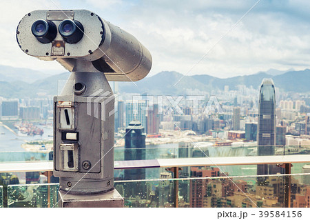 Paid binocular telescope, Hong Kong city 39584156