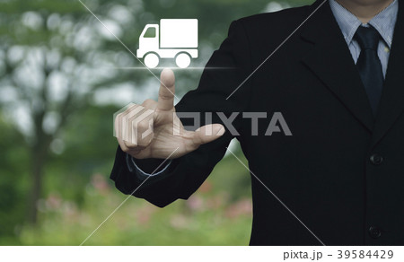 Truck delivery service concept Truck delivery service concept 39584429