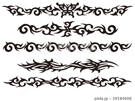 Tattoo Design Set Stock Illustration