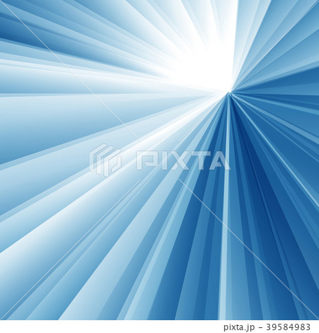 Abstract geometric triangle radial white and blue 39584983