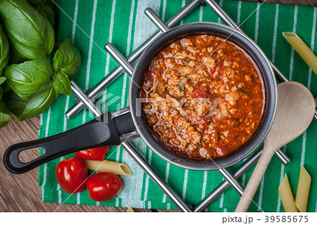 Mediterranean meal preparation. 39585675