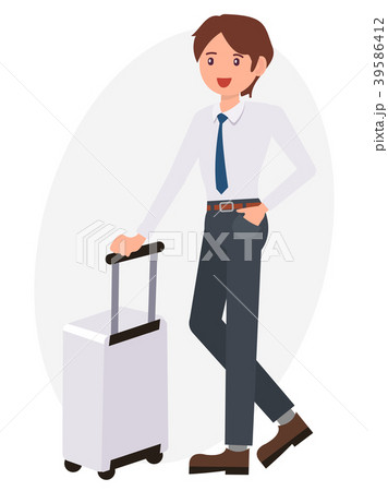 Cartoon character vector design male man standing Cartoon character vector design male man standing 39586412