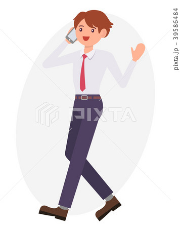 Cartoon character vector design male man standing Cartoon character vector design male man standing 39586484