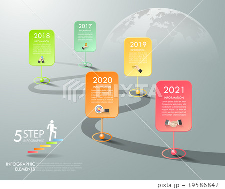 Timeline business concept infographic template Timeline business concept infographic template 39586842