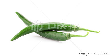 slice chili pepper isolated on a white background 39588339