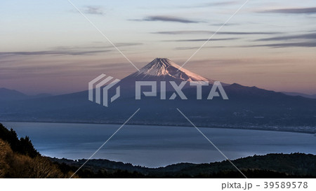 日本、冬の富士山、絶景、伊豆、箱根からの富士、達磨山展望台にて 39589578