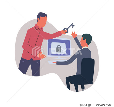 Concept on the topic of cybersecurity. One person Concept on the topic of cybersecurity. One person 39589750