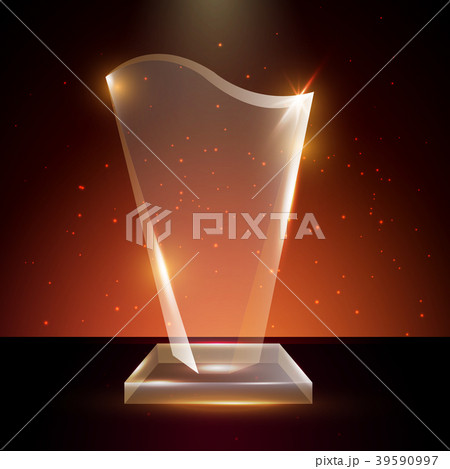 Blank Transparent Acrylic Glass Trophy Award Blank Transparent Acrylic Glass Trophy Award 39590997