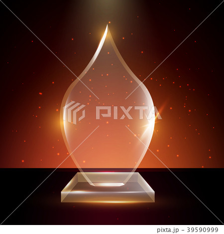 Blank Transparent Acrylic Glass Trophy Award 39590999