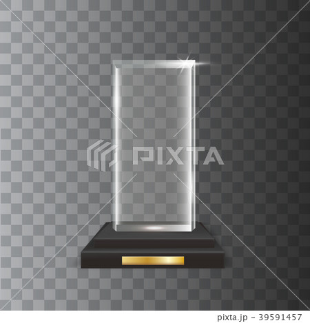 Transparent Realistic Acrylic Glass Trophy Award 39591457