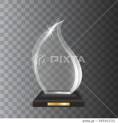 Transparent Realistic Acrylic Glass Trophy Award 39591531