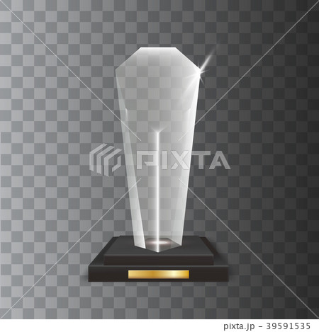 Transparent Realistic Acrylic Glass Trophy Award 39591535