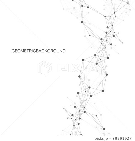 Geometric graphic background molecule and 39591927