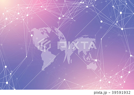 World map point with global technology networking 39591932