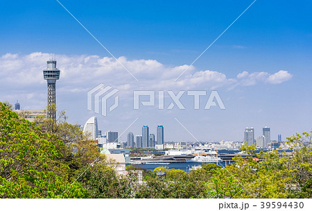 港の見える丘公園からながめる横浜ベイエリア 39594430