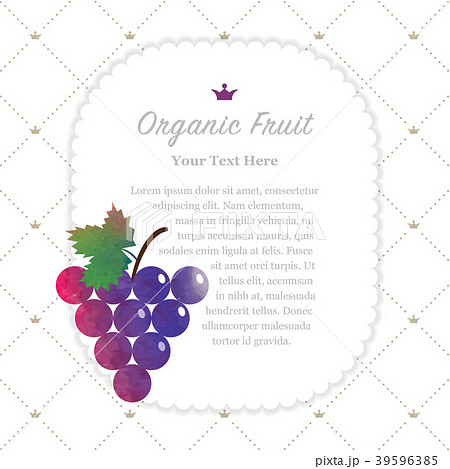 Watercolor nature organic fruit memo frame Watercolor nature organic fruit memo frame 39596385