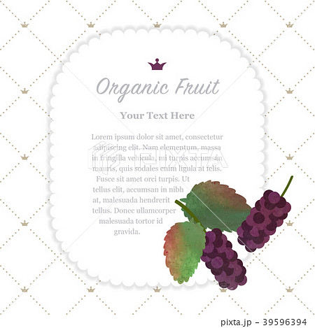 Watercolor nature organic fruit memo frame Watercolor nature organic fruit memo frame 39596394
