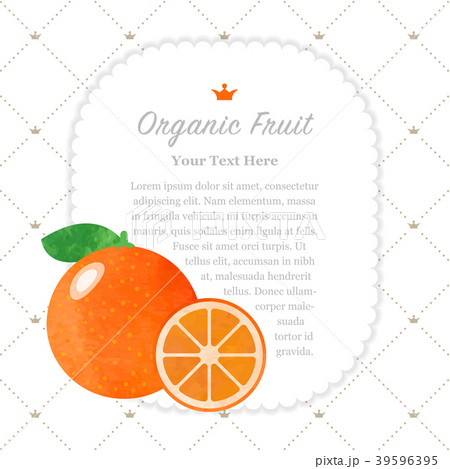 Watercolor nature organic fruit memo frame Watercolor nature organic fruit memo frame 39596395