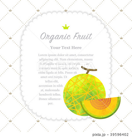 Watercolor nature organic fruit memo frame Watercolor nature organic fruit memo frame 39596402