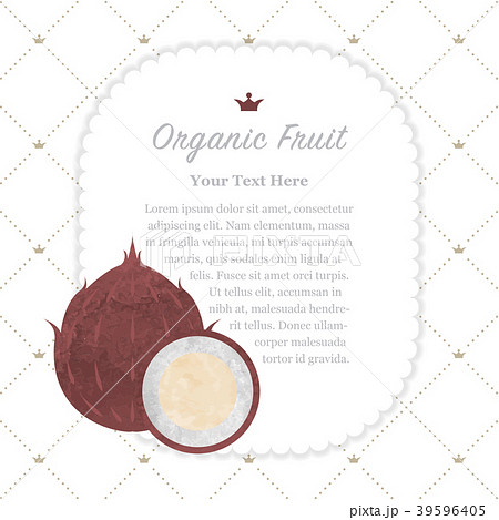 Watercolor nature organic fruit memo frame Watercolor nature organic fruit memo frame 39596405