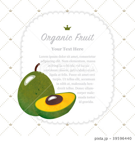 Watercolor nature organic fruit memo frame Watercolor nature organic fruit memo frame 39596440