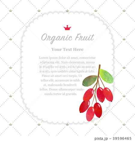 Watercolor nature organic fruit memo frame Watercolor nature organic fruit memo frame 39596465