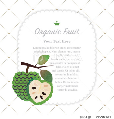 Watercolor nature organic fruit memo frame Watercolor nature organic fruit memo frame 39596484