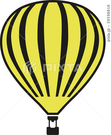 Yellow hot air balloon 39598816