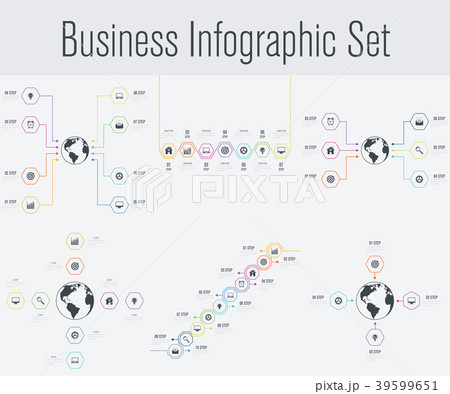 Set with infographics 39599651
