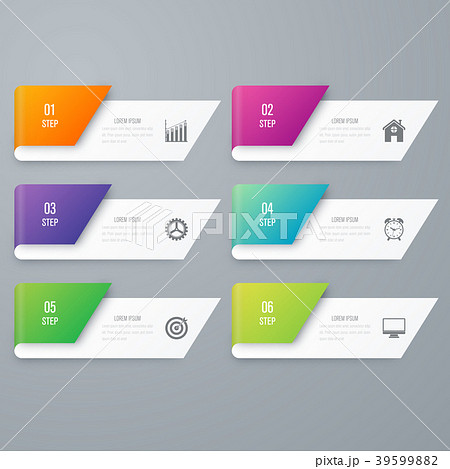 Vector illustration infographics 6 options Vector illustration infographics 6 options 39599882