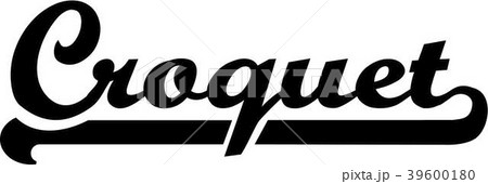 Croquet Word Retro 39600180