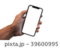 a man hand holding the black smartphone with free  39600995