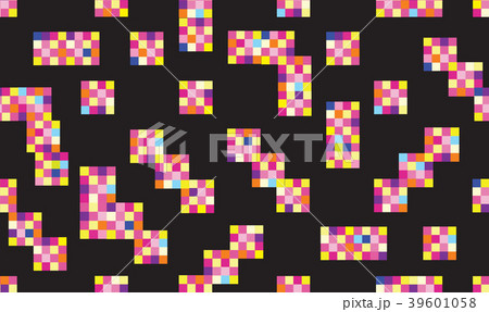 Abstract geometric tile pattern Pixel background 39601058