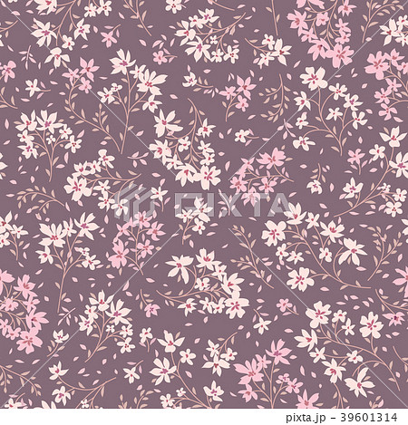 Floral tile pattern. Abstract ornamental flowers 39601314