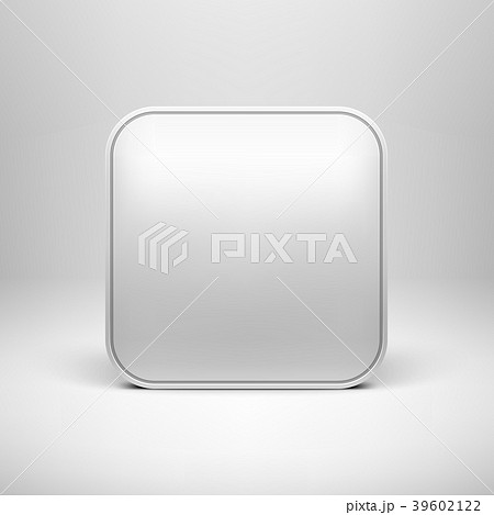 White Blank App Icon Button Template 39602122