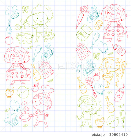 Chilren menu, kids cafe, restaurant. Kindergarten 39602419