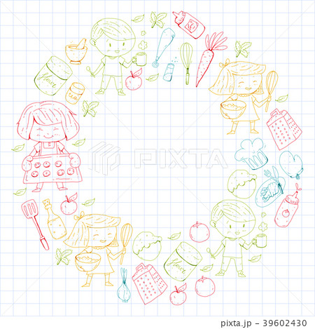 Chilren menu, kids cafe, restaurant. Kindergarten 39602430