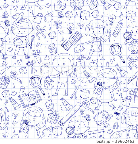 Children. School and kindergarten. Creativity and 39602462