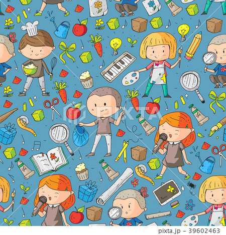 Children. School and kindergarten. Creativity and 39602463