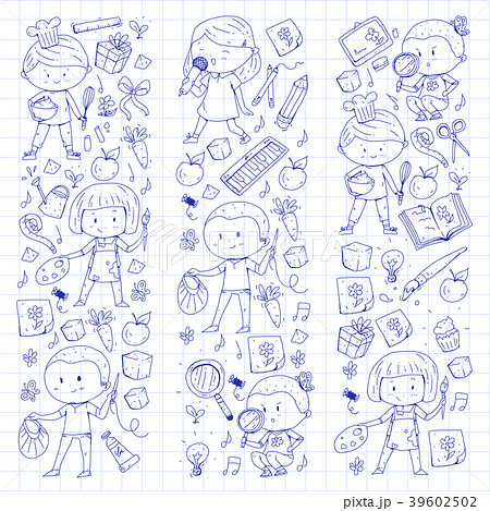 Children. School and kindergarten. Creativity and 39602502