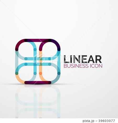 Abstract flower or star minimalistic linear icon Abstract flower or star minimalistic linear icon 39603077