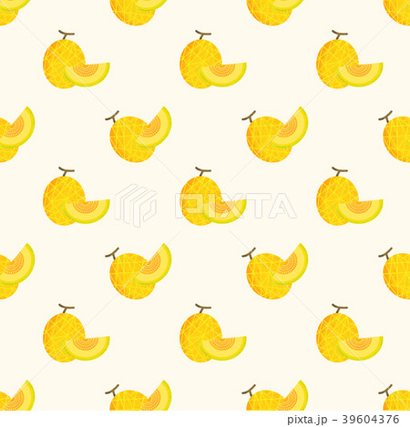 Seamless background watercolor tropical fruit 39604376