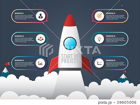 Business Infographic start up style. Business Infographic start up style. 39605006