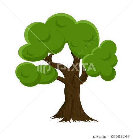 Tree on white background. illustrator vector. Tree on white background. illustrator vector. 39605247