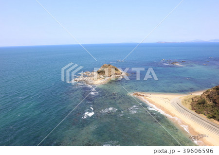 福岡市東区志賀島 勝馬海岸の写真素材