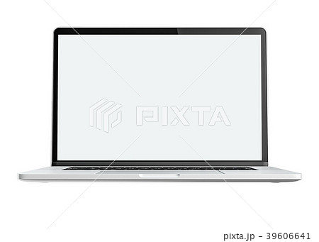 Modern computer laptop isolated on white Modern computer laptop isolated on white 39606641