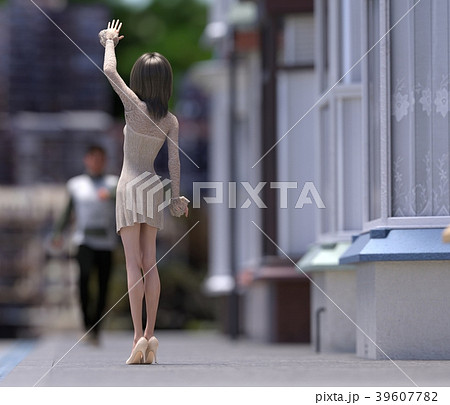 彼と待ち合わせするおしゃれな女性 Perming3dcgイラスト素材のイラスト素材 彼と待ち合わせするおしゃれな女性 Perming3dcgイラスト素材のイラスト素材